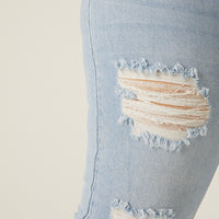 Curve Distressed Mom Jeans Plus Size Bottoms -2020AVE