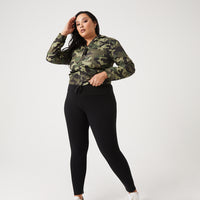 Curve Easy Does It Leggings Plus Size Bottoms -2020AVE