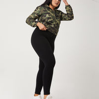 Curve Easy Does It Leggings Plus Size Bottoms -2020AVE