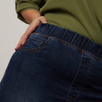 Curve Elastic Waist Jeans Plus Size Bottoms -2020AVE