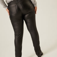 Curve Faux Leather Pants Plus Size Bottoms -2020AVE