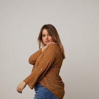 Curve Floral Chiffon Blouse Plus Size Tops -2020AVE