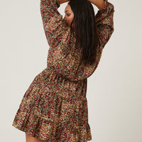 Curve Floral Skater Dress Plus Size Dresses -2020AVE