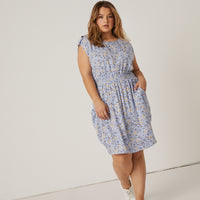 Curve Floral Sundress with Pockets Plus Size Dresses -2020AVE