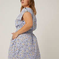 Curve Floral Sundress with Pockets Plus Size Dresses -2020AVE