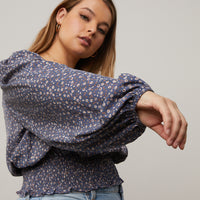 Curve Floral Surplice Top Plus Size Tops -2020AVE