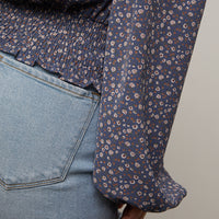 Curve Floral Surplice Top Plus Size Tops -2020AVE