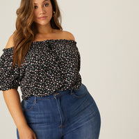 Curve Flowy Floral Blouse Plus Size Tops -2020AVE