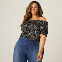 Curve Flowy Floral Blouse Plus Size Tops -2020AVE
