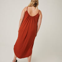 Curve Flowy Knit Tank Dress Plus Size Dresses -2020AVE