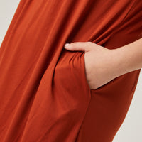 Curve Flowy Knit Tank Dress Plus Size Dresses -2020AVE