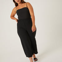 Curve Flowy Woven Pants Plus Size Bottoms -2020AVE