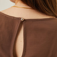 Curve Flowy Woven Tee -2020AVE