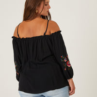 Curve Friday Afternoon Embroidered Blouse Plus Size Tops -2020AVE