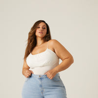 Curve Gathered Tank Plus Size Tops -2020AVE
