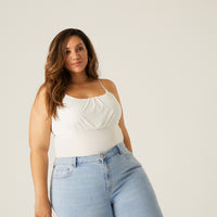 Curve Gathered Tank Plus Size Tops -2020AVE