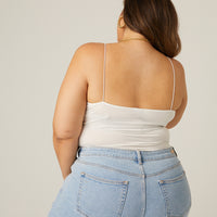 Curve Gathered Tank Plus Size Tops -2020AVE