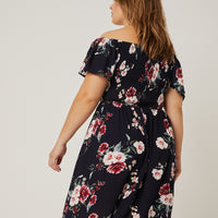 Curve Gauzy Floral Sundress Plus Size Dresses -2020AVE