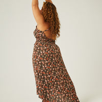 Curve High Low Floral Ruffle Dress Plus Size Dresses -2020AVE
