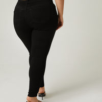 Curve High Rise Skinny Jeans Plus Size Bottoms -2020AVE