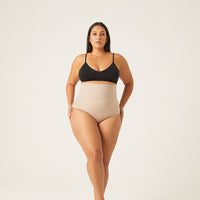 Curve High Waisted Shapewear Briefs Plus Size Intimates Nude XL -2020AVE