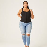Curve Hook Front Tank Plus Size Tops -2020AVE