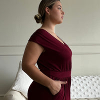 Curve Knit Sleeveless Jumpsuit Plus Size Rompers + Jumpsuits -2020AVE