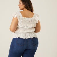 Curve Lace Trim Top Plus Size Tops -2020AVE