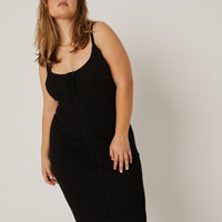 Curve Lace Up Tank Dress Plus Size Dresses -2020AVE