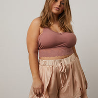 Curve Lacy Padded Bralette Plus Size Intimates -2020AVE