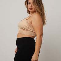 Curve Lacy Padded Bralette Plus Size Intimates -2020AVE