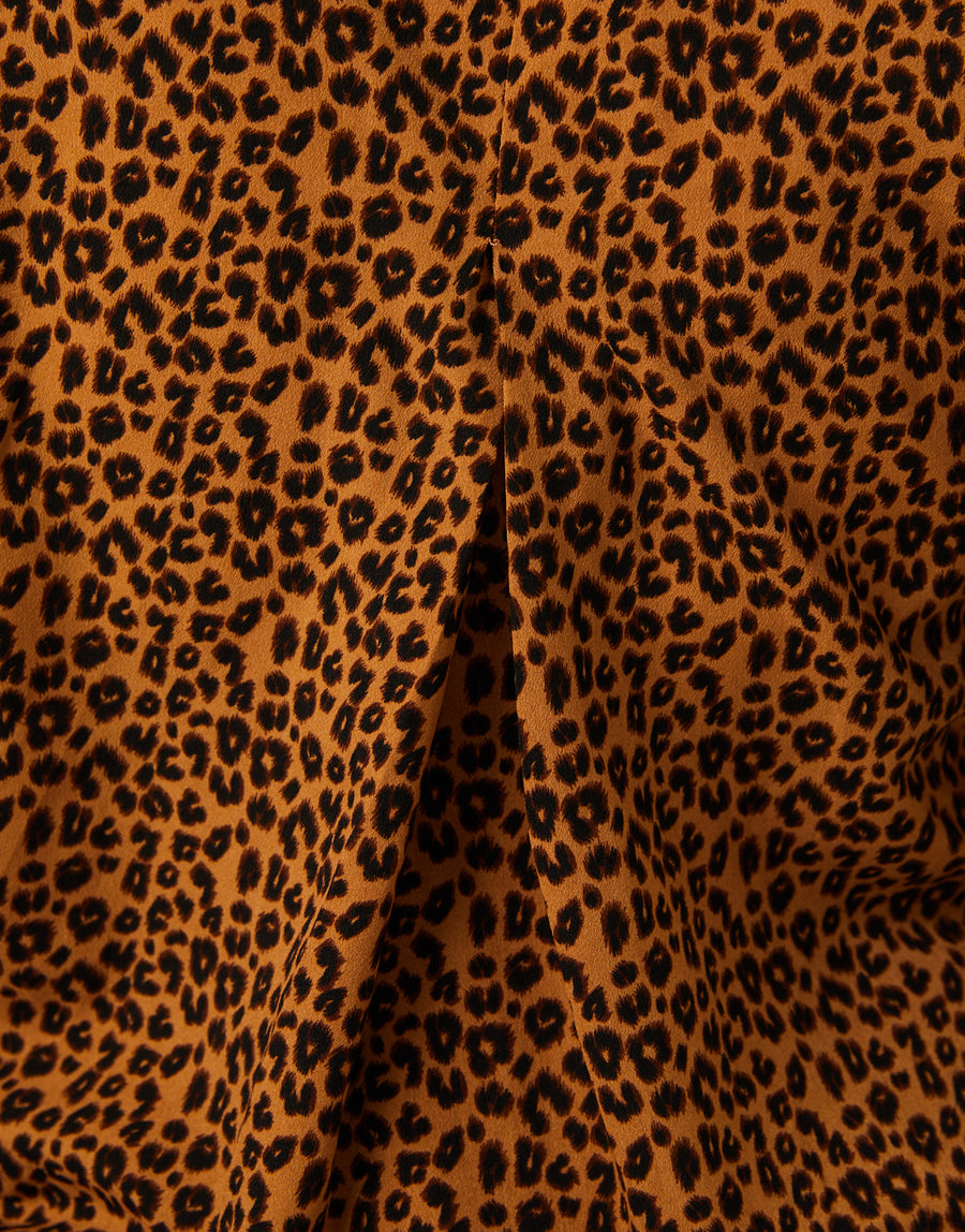 Curve Leopard Tie Front Top Plus Size Tops -2020AVE