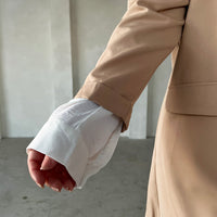 Curve Lightweight Open Blazer Plus Size Outerwear -2020AVE