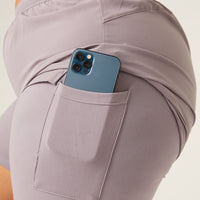 Curve Lined Athletic Shorts Plus Size Bottoms -2020AVE