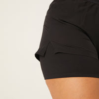 Curve Lined Athletic Shorts Plus Size Bottoms -2020AVE