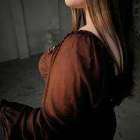 Curve Long Sleeve Double Ruched Top Plus Size Tops -2020AVE