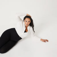 Curve Zip Up Crop Top Plus Size Tops -2020AVE