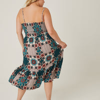 Curve Multi Pattern Sundress Dresses -2020AVE