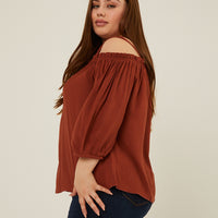 Curve Off the Shoulder Top Plus Size Tops -2020AVE