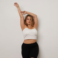 Curve Padded Spagetti Strap Camisole Plus Size Tops -2020AVE