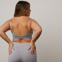 Curve Padded V-Neck Bra Plus Size Intimates -2020AVE