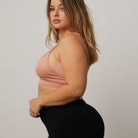 Curve Padded V-Neck Bra Plus Size Intimates -2020AVE