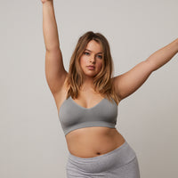 Curve Padded V-Neck Bra Plus Size Intimates -2020AVE