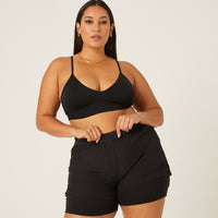 Curve Padded V-Neck Bra Plus Size Intimates -2020AVE