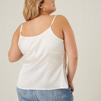 Curve Prima Donna Satin Tank Plus Size Tops -2020AVE