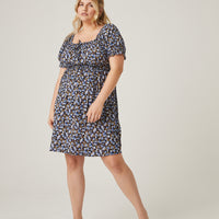 Curve Rosey Floral Sundress Plus Size Dresses Navy 1XL -2020AVE