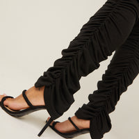 Curve Ruched Joggers Plus Size Bottoms -2020AVE