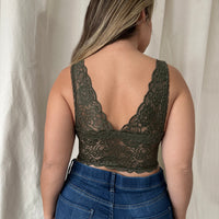 Curve Seamless Lace Padded Bralette Plus Size Intimates -2020AVE