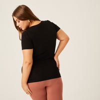 Curve Side Ruched Tee Plus Size Tops -2020AVE