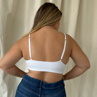 Curve Simple Ribbed Padded Bralette Plus Size Intimates -2020AVE